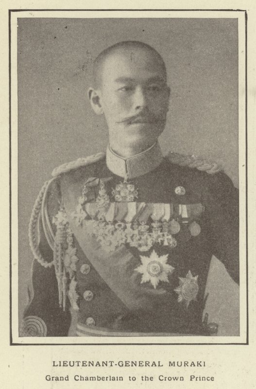 Generał porucznik Muraki, wielki szambelan księcia koronnego autorstwa Japanese Photographer