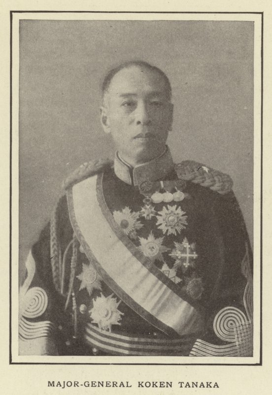 Major-General Koken Tanaka autorstwa Japanese Photographer