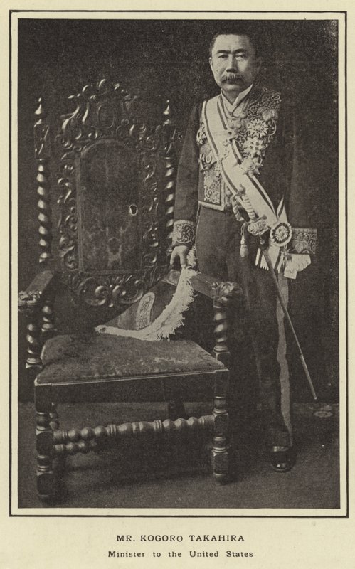 Pan Kogoro Takahira, Minister Stanów Zjednoczonych autorstwa Japanese Photographer
