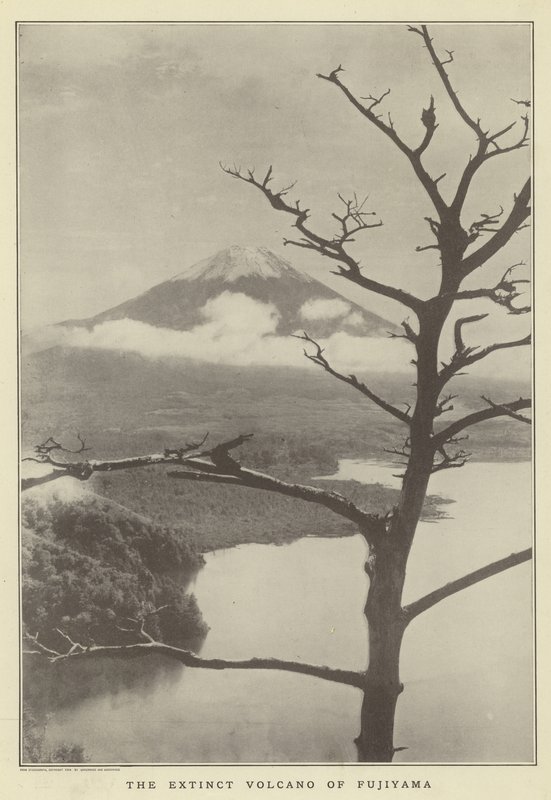 Wygasły wulkan Fujiyama autorstwa Japanese Photographer