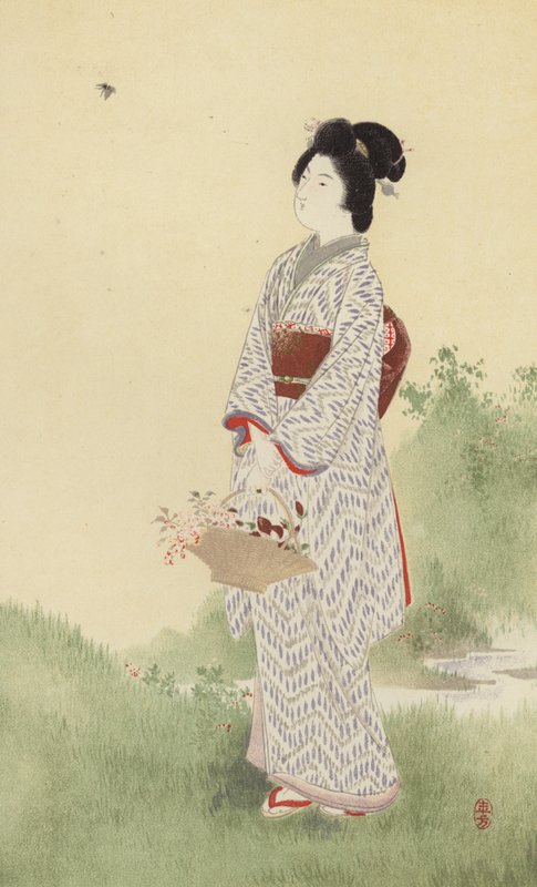 Japonka (chromolitho) autorstwa Japanese School