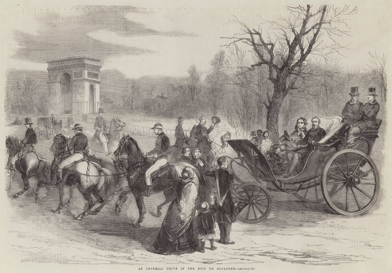 Imperial Drive w Bois de Boulogne autorstwa Jean Adolphe Beauce