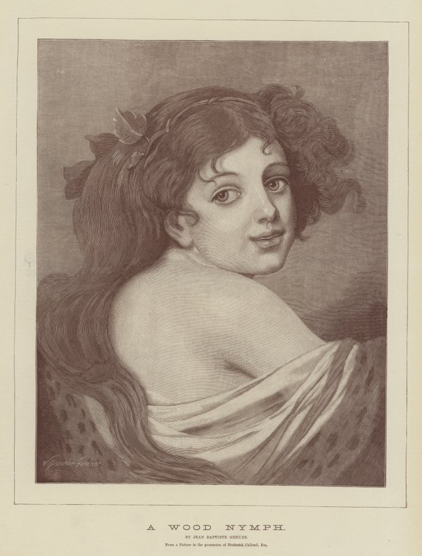Nimfa Drewna autorstwa Jean Baptiste Greuze