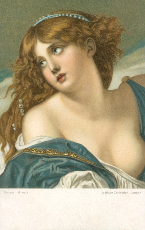 Smutek autorstwa Jean Baptiste after Greuze