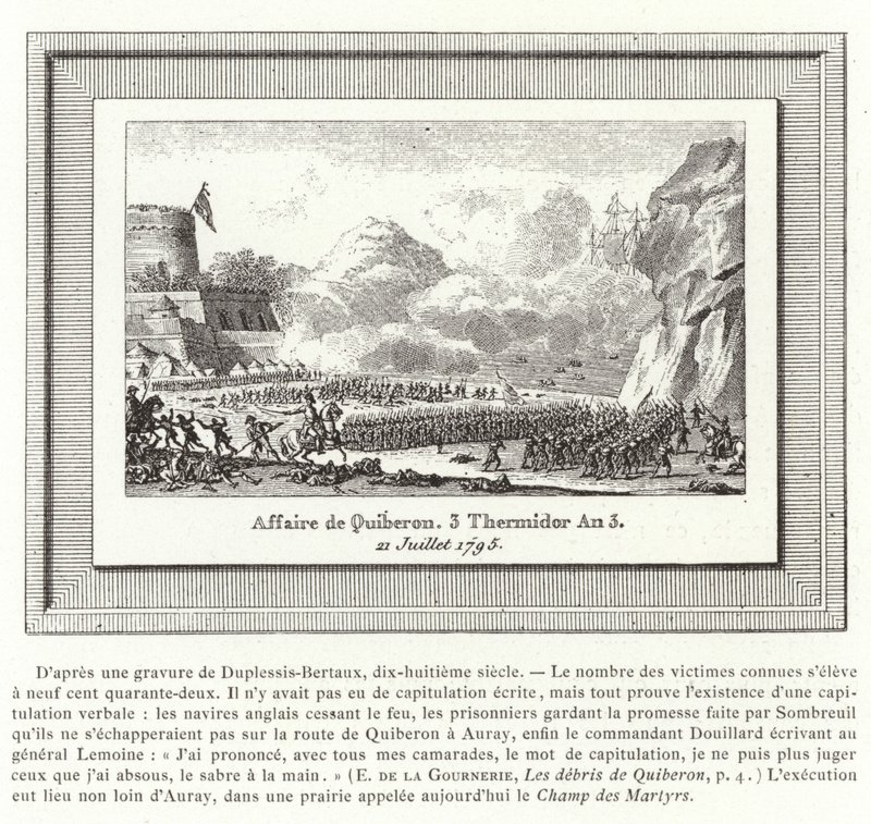 Bitwa pod Quiberon, Francja, 21 lipca 1795 autorstwa Jean Duplessis Bertaux