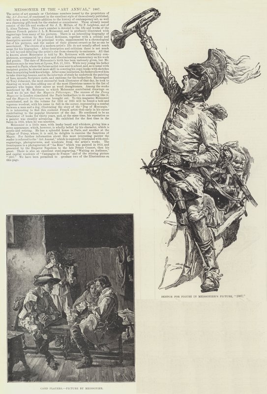 Meissonier w Art Annual, 1887 autorstwa Jean Louis Ernest Meissonier