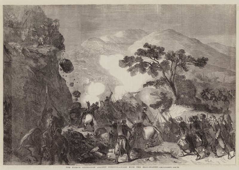 Francuska wyprawa przeciwko Maroko, Walka z Beni-Snassen autorstwa Jean Adolphe Beauce