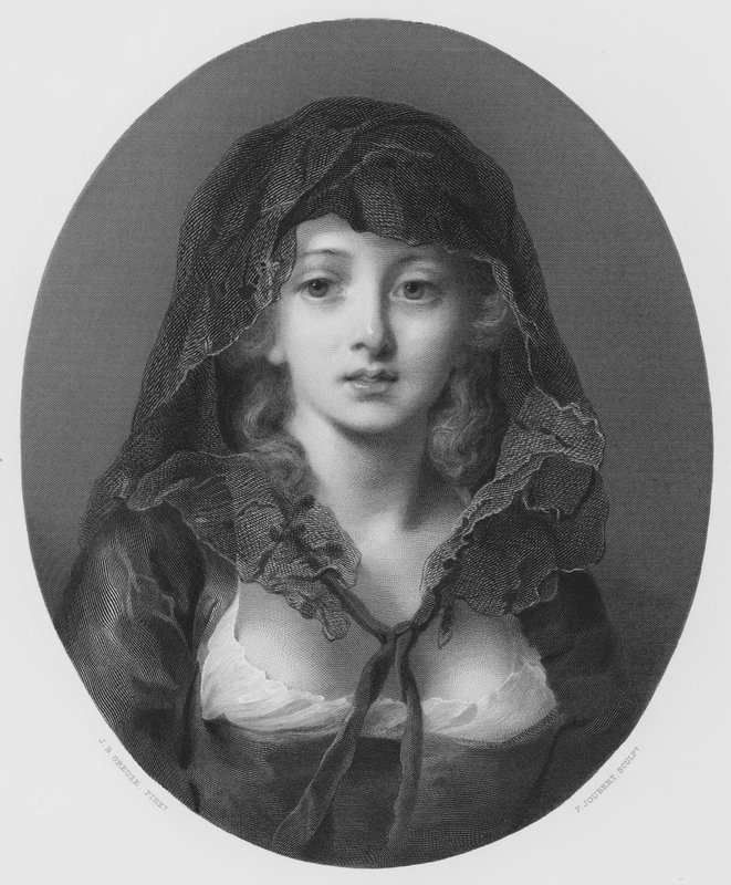 Prostota (grawerowanie) autorstwa Jean Baptiste (after) Greuze