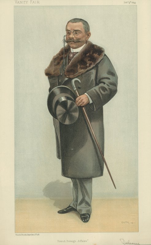M Theophile Delcasse (kolor lito) autorstwa Jean Baptiste (after) Guth