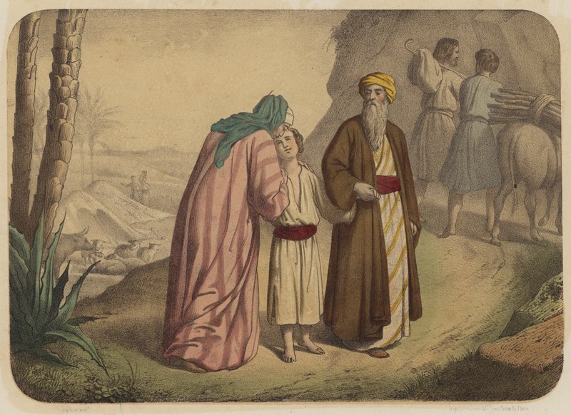 Wyjazd na ofiarę autorstwa Jean Baptiste Auguste Leloir