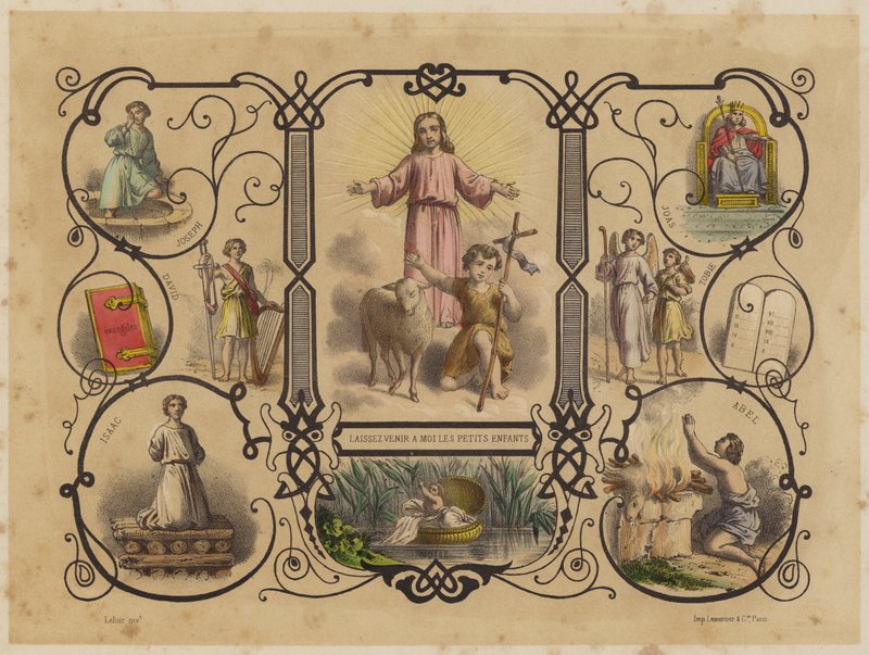 Niech małe dzieci przyjdą do mnie autorstwa Jean Baptiste Auguste Leloir