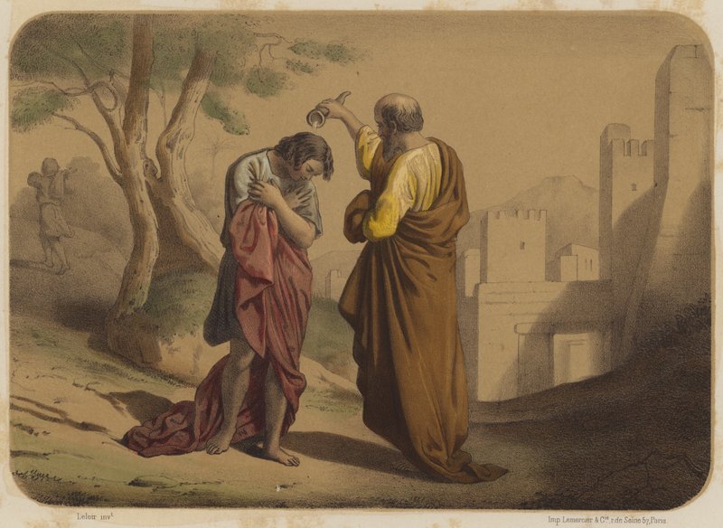 Samuel Święty Saul autorstwa Jean Baptiste Auguste Leloir