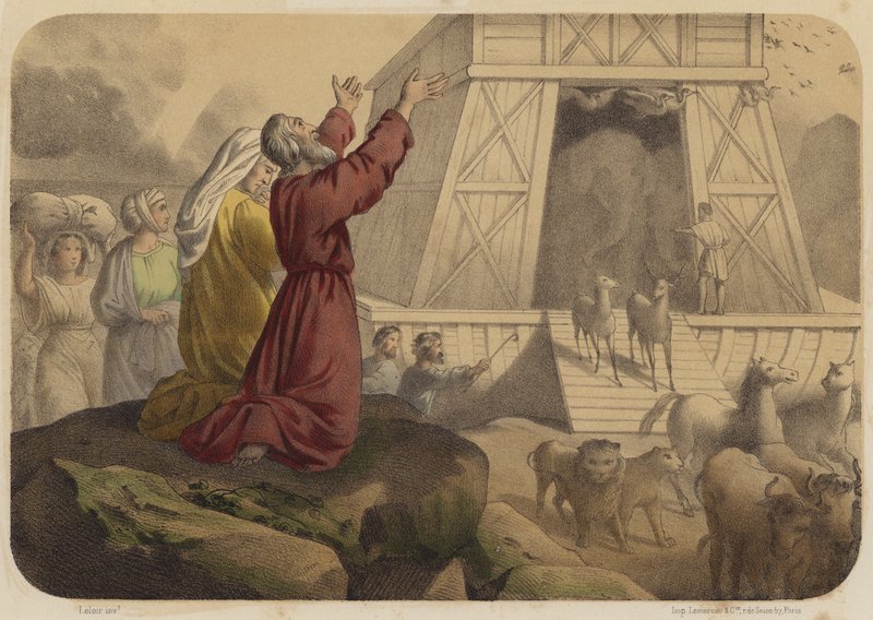 Wyjście z LArche autorstwa Jean Baptiste Auguste Leloir
