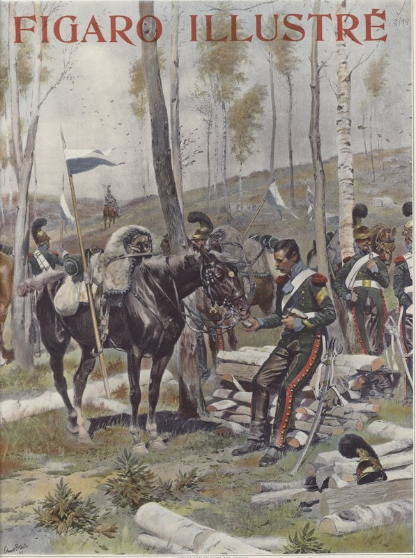 Obozowisko żołnierzy autorstwa Jean Baptiste Edouard Detaille