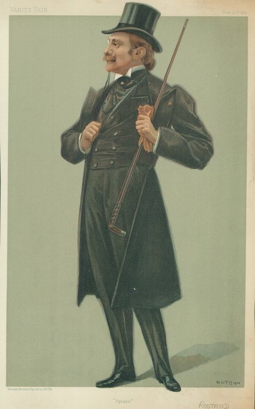 M Edmond Rostand, Cyrano, 20 czerwca 1901, komiks Vanity Fair autorstwa Jean Baptiste Guth