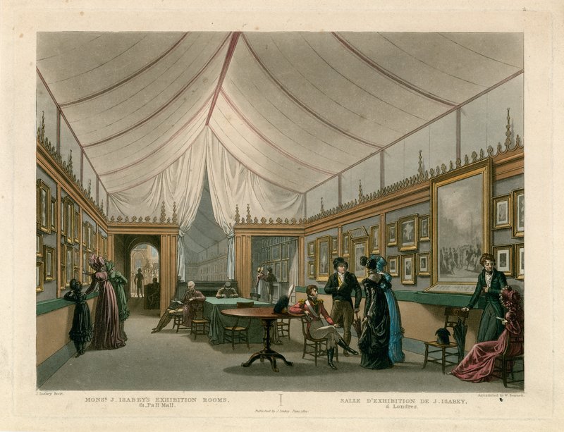 Sala wystawowa Monsieur J Isabey autorstwa Jean Baptiste Isabey