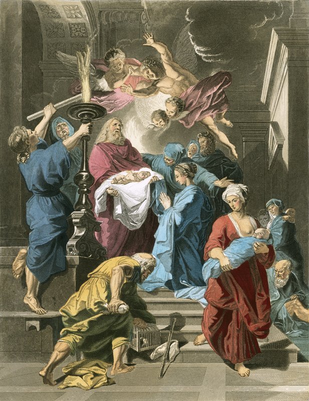 Symeon w świątyni autorstwa Jean Baptiste Jouvenet