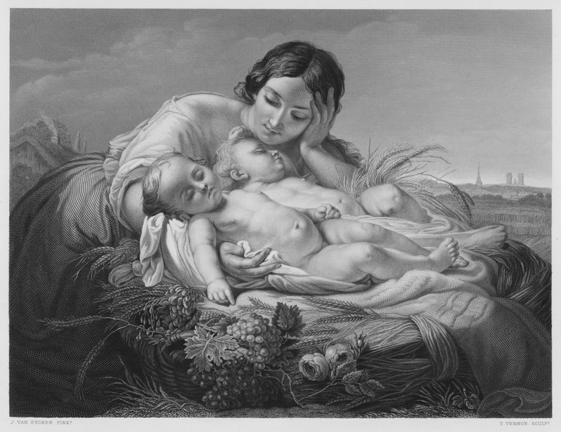 Obfitość, ze zdjęcia w Królewskiej Kolekcji (grafika) autorstwa Jean Baptiste van Eycken