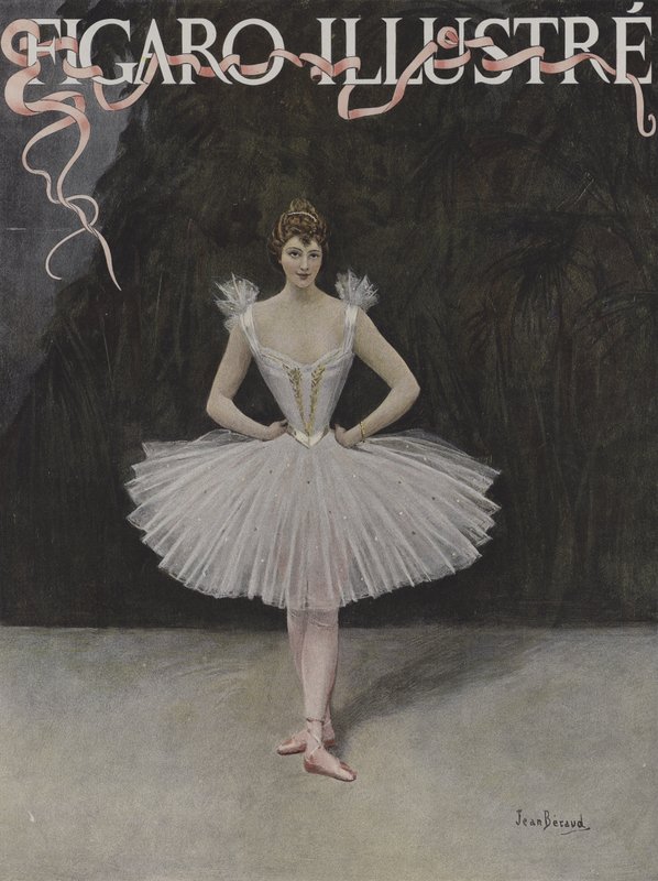 Tancerz. Okładka Le Figaro Illustre, luty 1895 autorstwa Jean Beraud
