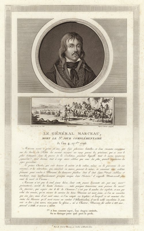 Portret Francois Severina Marceau-Desgraviers autorstwa Jean Duplessi Bertaux