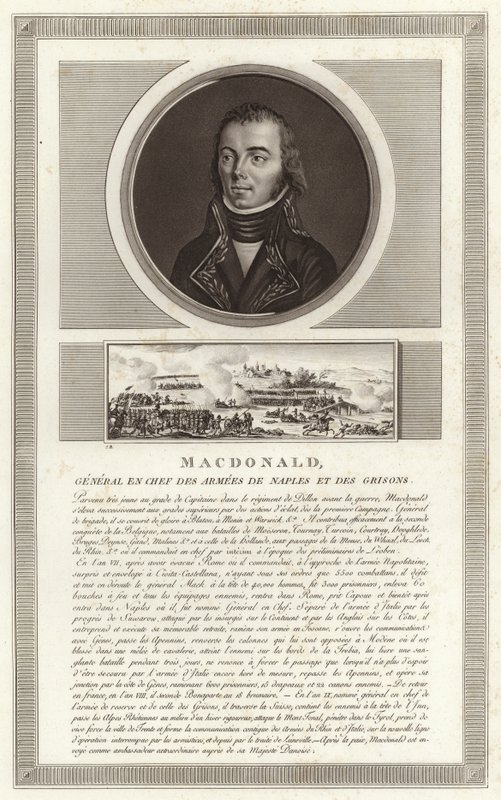 Portret Jacquesa MacDonalda, księcia Tarentu autorstwa Jean Duplessi Bertaux
