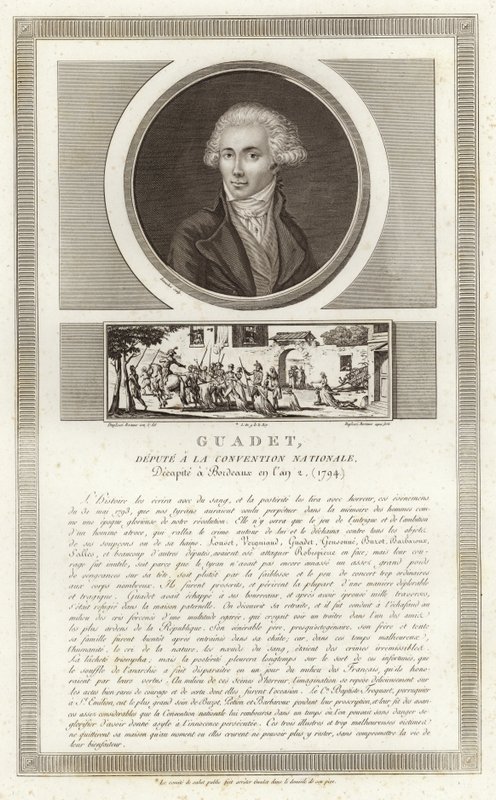 Portret Marguerite-Elie Guadet autorstwa Jean Duplessi Bertaux