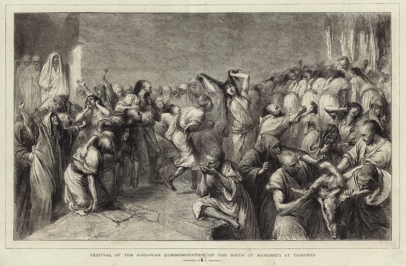 Święto Aissawah autorstwa Jean Francois Portaels
