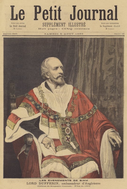 Lord Dufferin, brytyjski ambasador we Francji autorstwa Jean Joseph Benjamin Constant