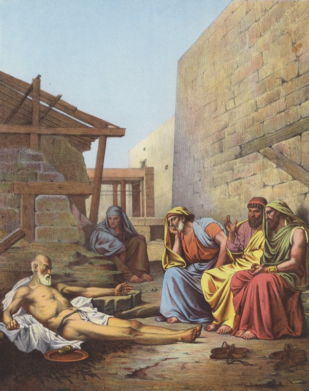 Hiob i jego przyjaciele autorstwa Jean Jules Antoine Lecomte du Nouy