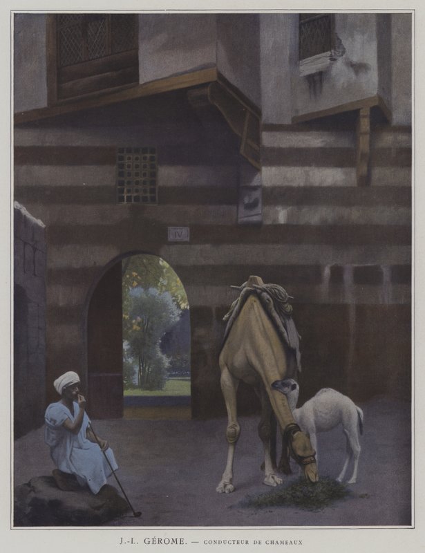Camel Driver (kolor lito) autorstwa Jean Leon (after) Gerome