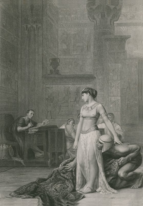 Kleopatra i Cezar autorstwa Jean Leon Gerome