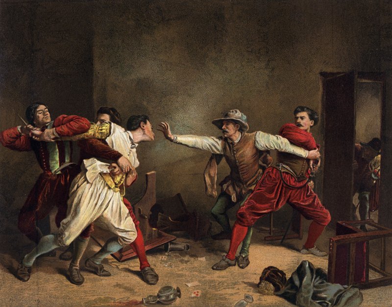 bójka autorstwa Jean Louis Ernest Meissonier