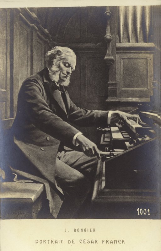 Cesar Franck, urodzony w Belgii kompozytor, pianista, organista i nauczyciel muzyki, który w dorosłym życiu pracował w Paryżu (1822-1890) autorstwa Jeanne Rongier