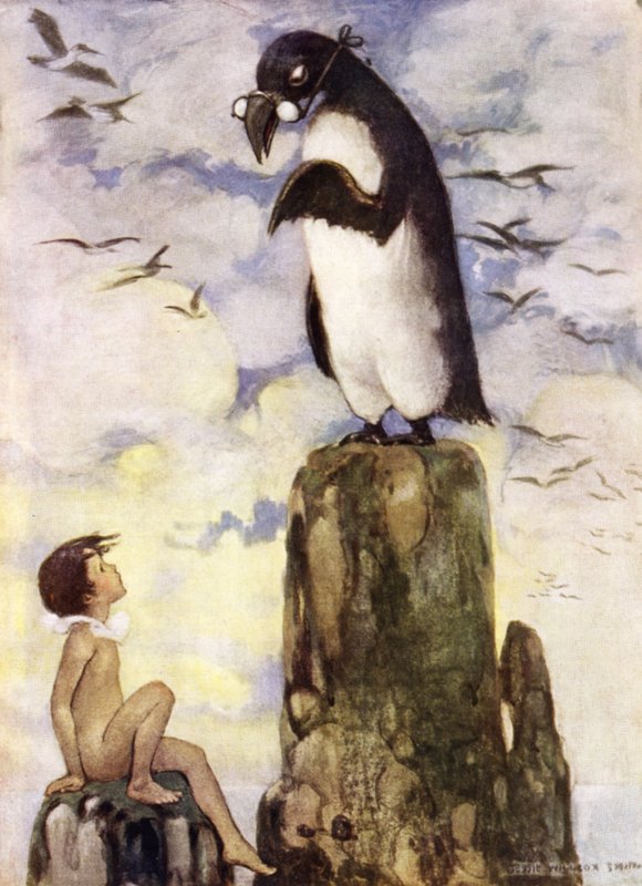 Ilustracja do The Water Babies autorstwa Charlesa Kingsleya (kolor lito) autorstwa Jessie Willcox Smith