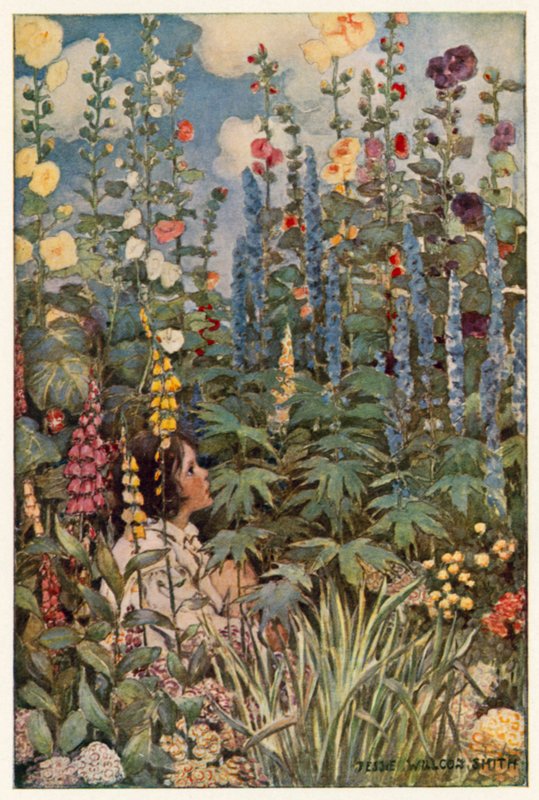 Kwiaty (kolor lito) autorstwa Jessie Willcox Smith