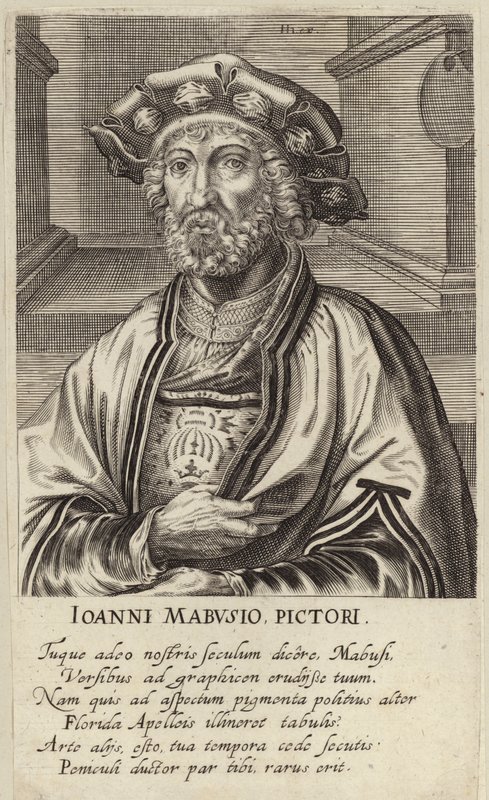 Portret Jana Mabuse autorstwa Johan Wierix
