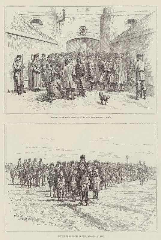 Wojsko w Kijowie autorstwa Johann Nepomuk Schonberg