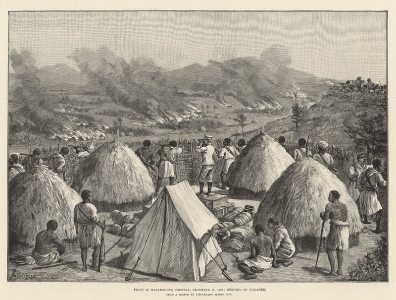 Emin Pasha Relief Expedition należąca do Stanleya autorstwa Johann Nepomuk Schonberg