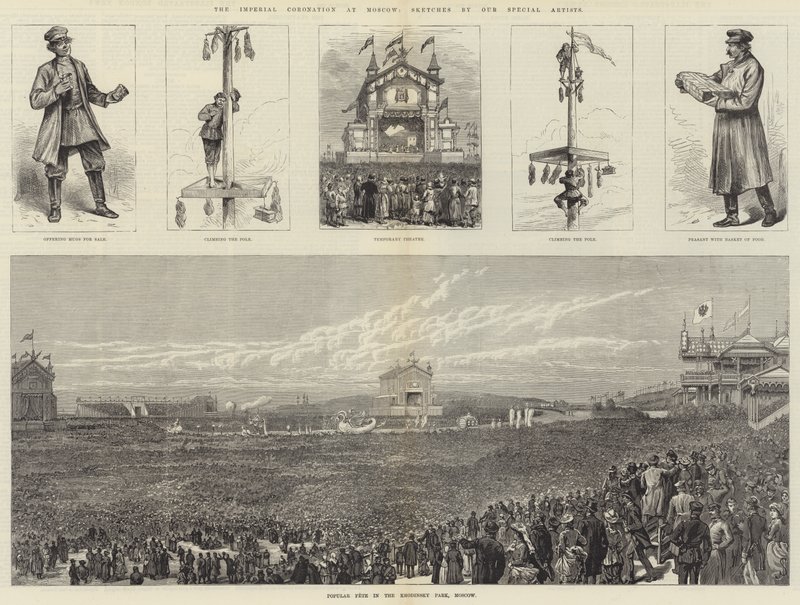 Koronacja cesarska w Moskwie autorstwa Johann Nepomuk Schonberg