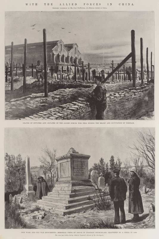 Z siłami sojuszniczymi w Chinach autorstwa Johann Nepomuk Schonberg