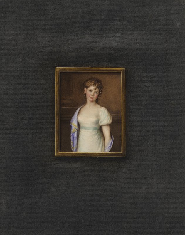 Portret nieznanej młodej kobiety autorstwa Johann Friedrich Leybold
