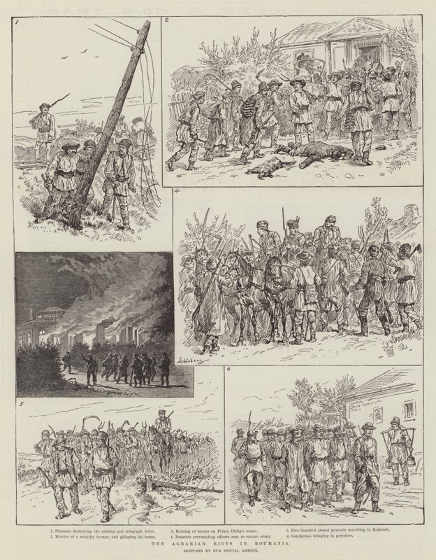 Zamieszki rolne w Rumunii autorstwa Johann Nepomuk Schonberg