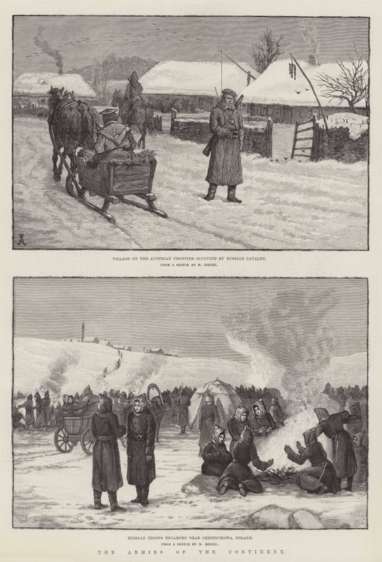 Armie kontynentu autorstwa Johann Nepomuk Schonberg