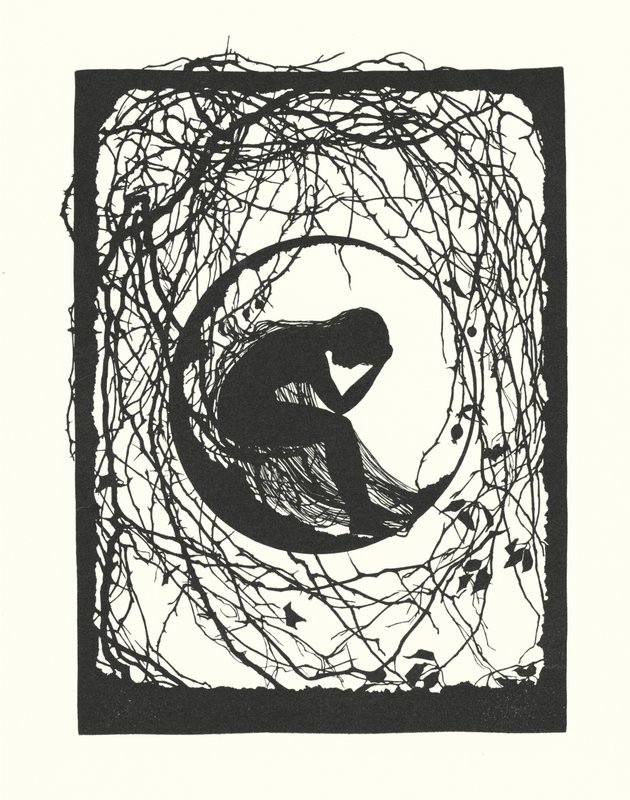 Sylwetka Johanny Beckmann (litografia) autorstwa Johanna Beckmann