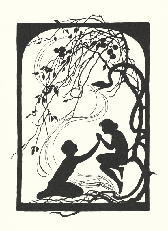 Sylwetka Johanny Beckmann (litografia) autorstwa Johanna Beckmann