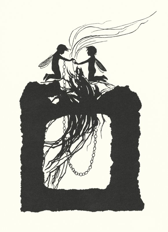 Sylwetka Johanny Beckmann (litografia) autorstwa Johanna Beckmann