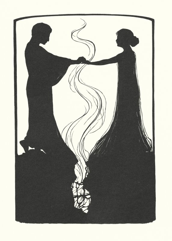 Sylwetka Johanny Beckmann (litografia) autorstwa Johanna Beckmann