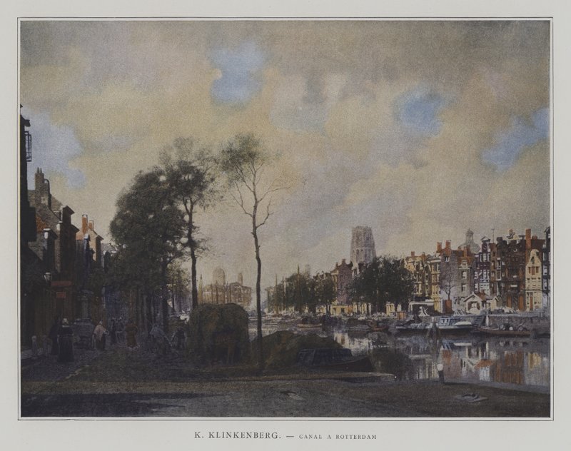 Kanał w Rotterdamie autorstwa Johannes Karel Christian Klinkenberg
