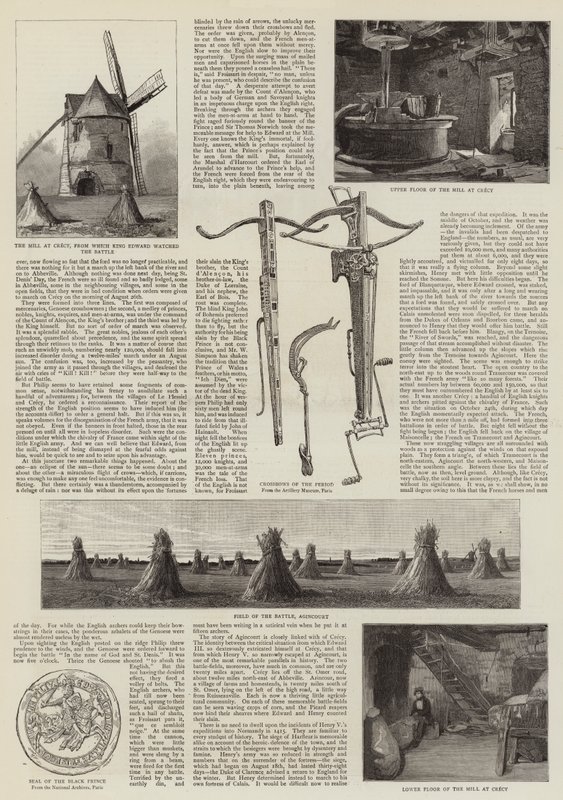 Wizyta artysty na polach bitewnych Crecy i Agincourt autorstwa John Absolon