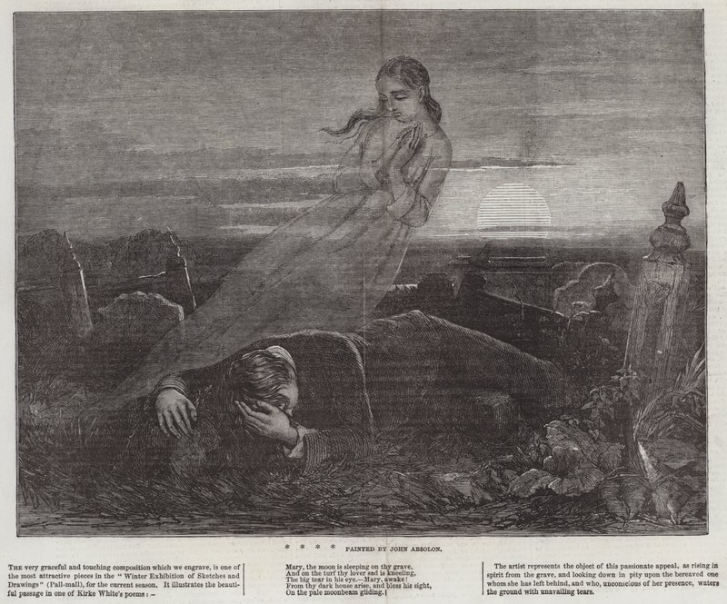 Dead Man Angel Grave Wschód słońca autorstwa John Absolon
